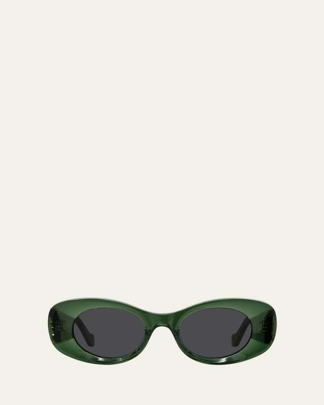 Anagram Oval Acetate Sunglasses